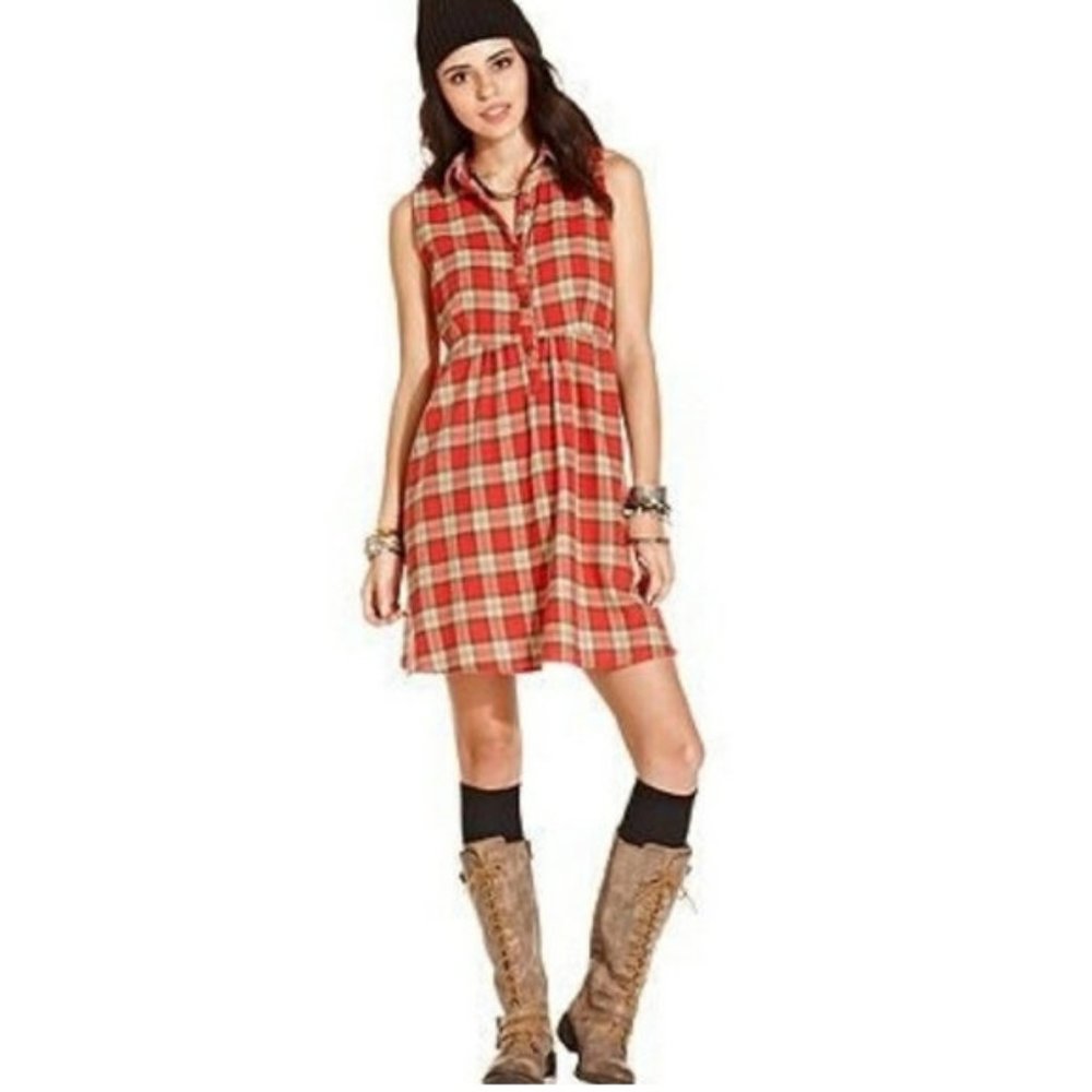 Teen Vogue Macy's Plaid Flannel Grunge Dress